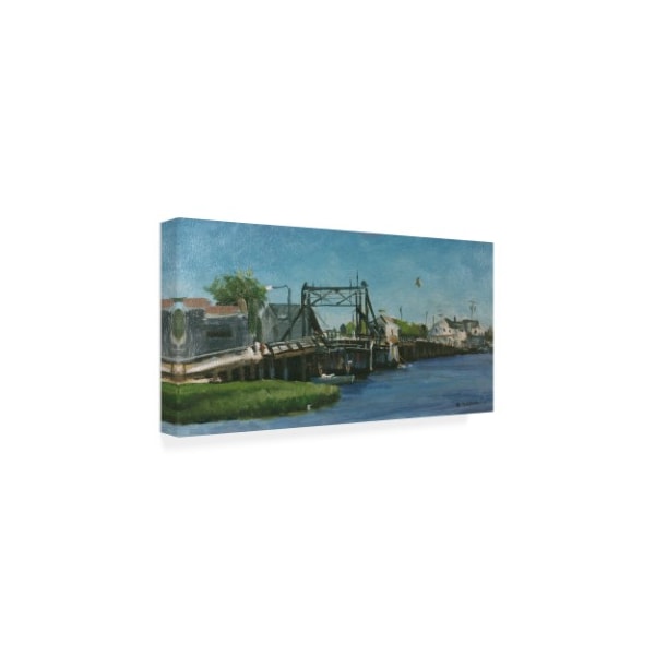 Michael Budden 'Manasquan Bridge' Canvas Art,12x24